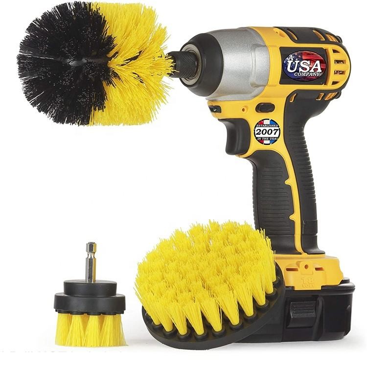 3pcs Power Scrubber Brush Sets Electric Drill Cleaning Brush Tool voor draadloze boor Aanhangsel Kit Power Scrub Brush
