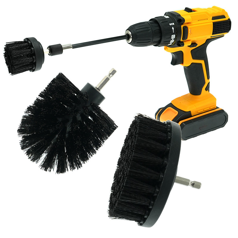 Draadloze borstelborstel borstel bevestiging Power scrubber set 4 stuk