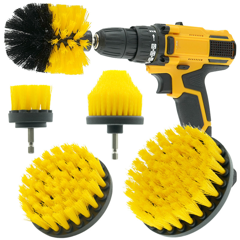 ODM Elektrische boorborstel schrobber borstel auto tapijt detail reiniging 3,5 inch