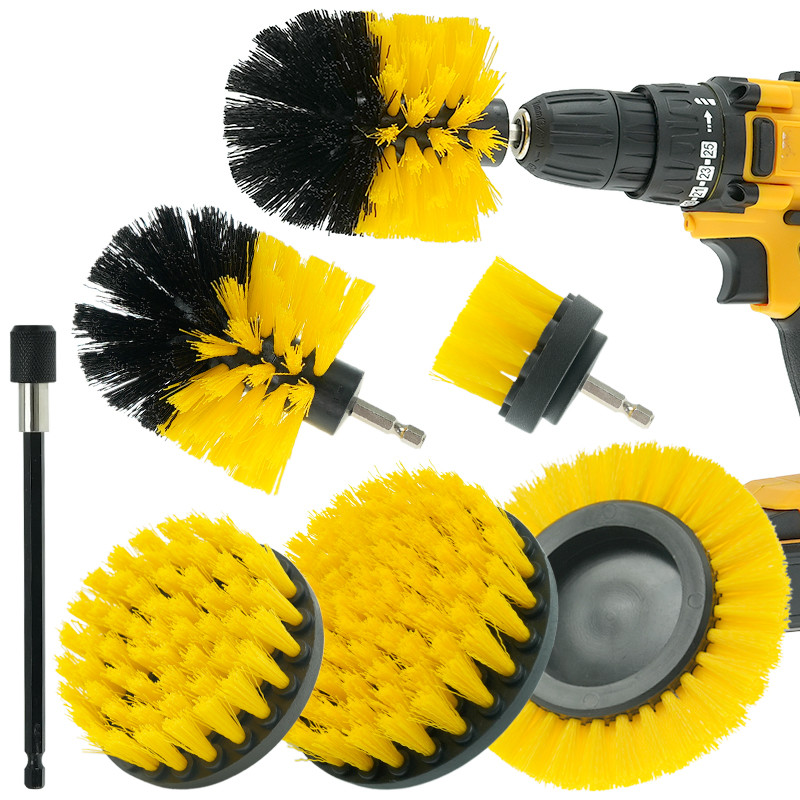 Boor bevestigingsborstel Power scrubber Elektrische boor reinigingsborstel 7 stuks Set