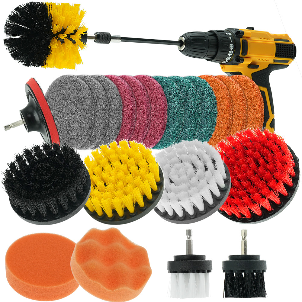 Borrelborstel Power scrubber reinigingsborstel voor alle doeleinden Borrel scrub borstels Kit