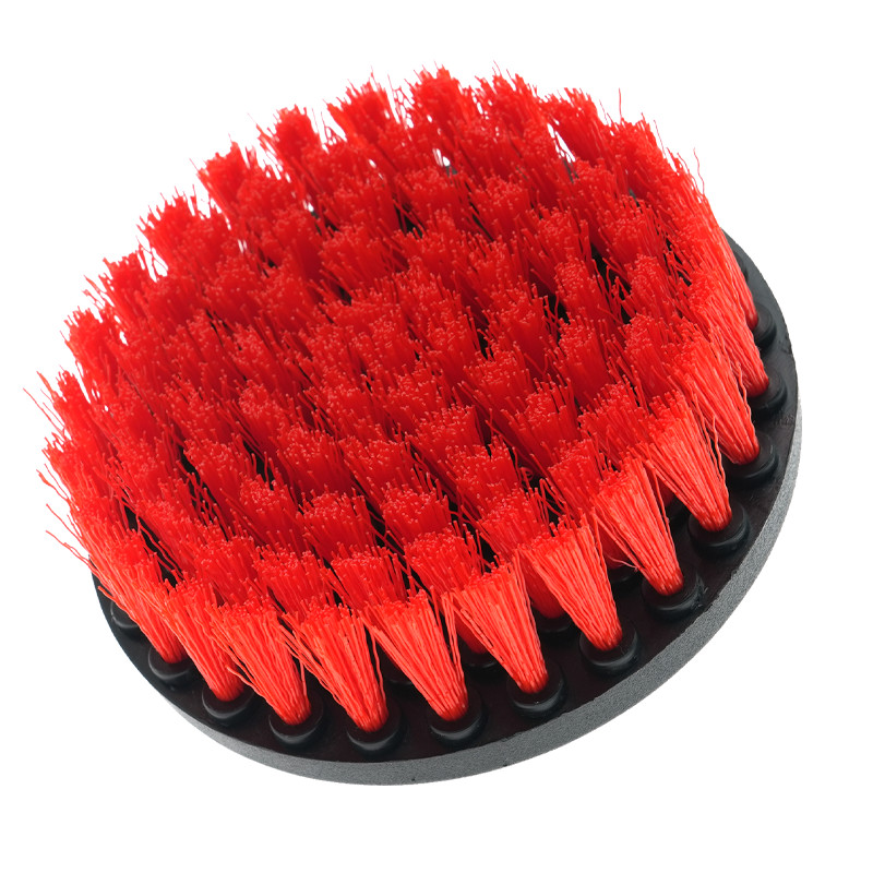 4 inch Midden Hard Borstel Rood Elektrisch Borstelborstel Voor Auto