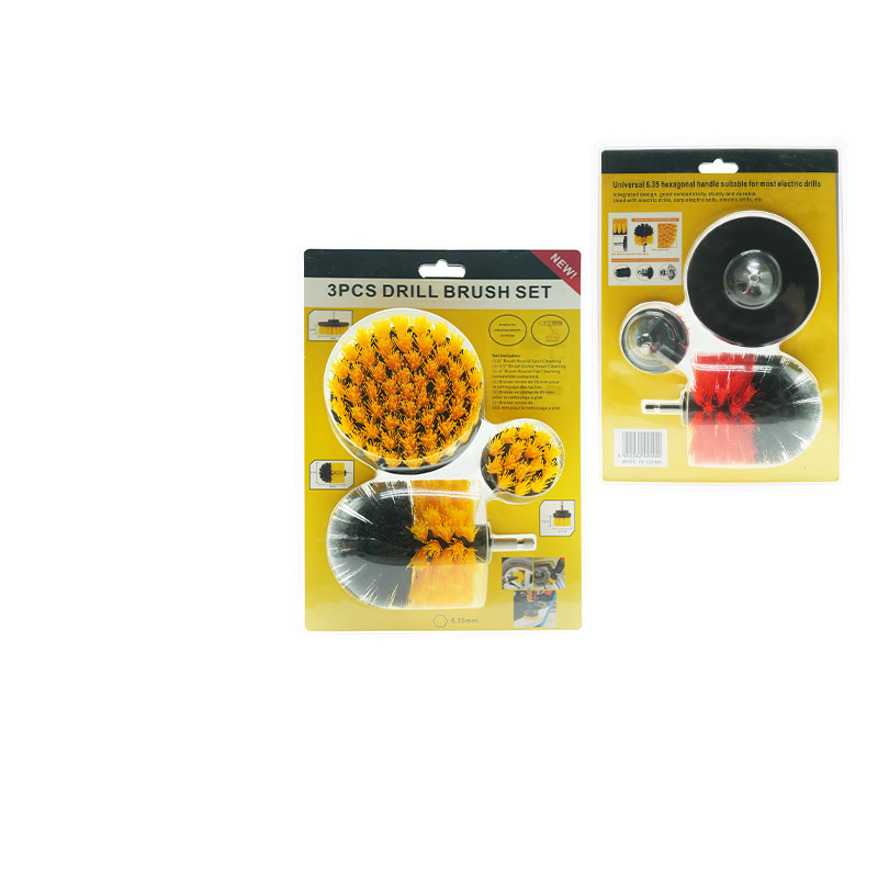 Nieuwe stijl 2/3.5/4 inch borstel scrubber boor kracht aanhangsels met zachte borstel