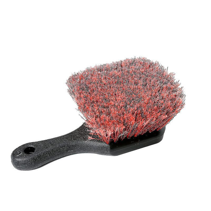 Professionele Hard Bristle Car Detail Brush met rode kleur